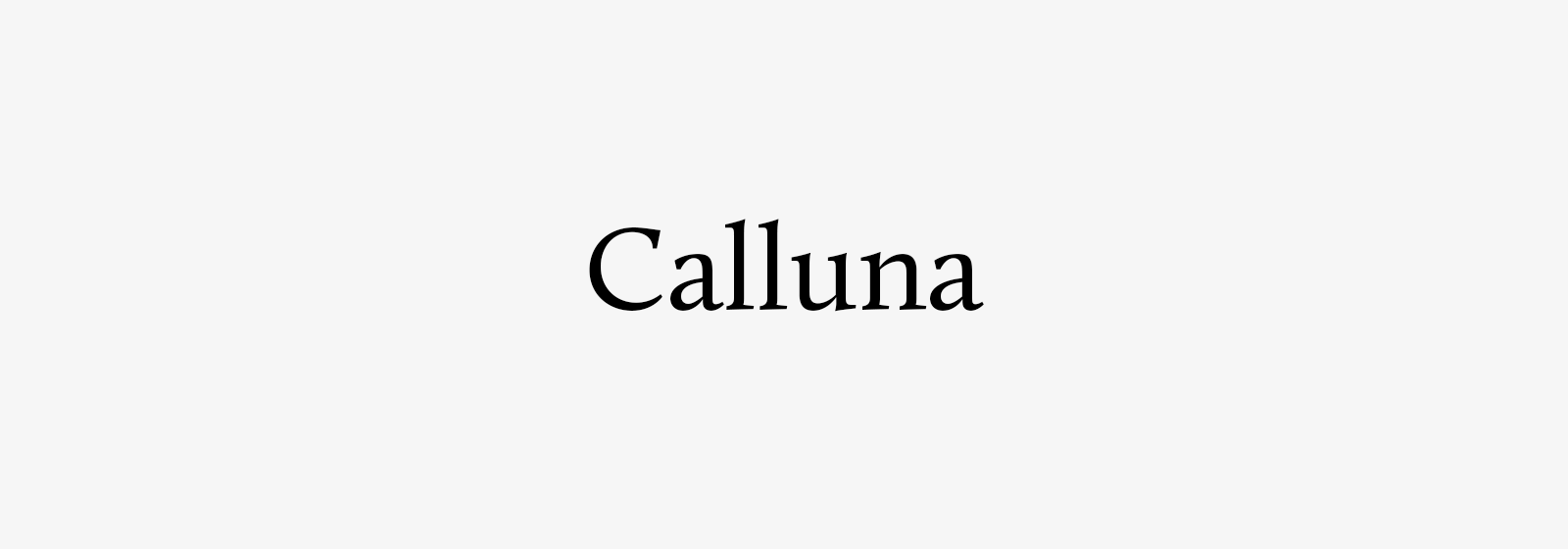 Calluna Font