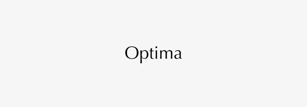 Optima Font Family