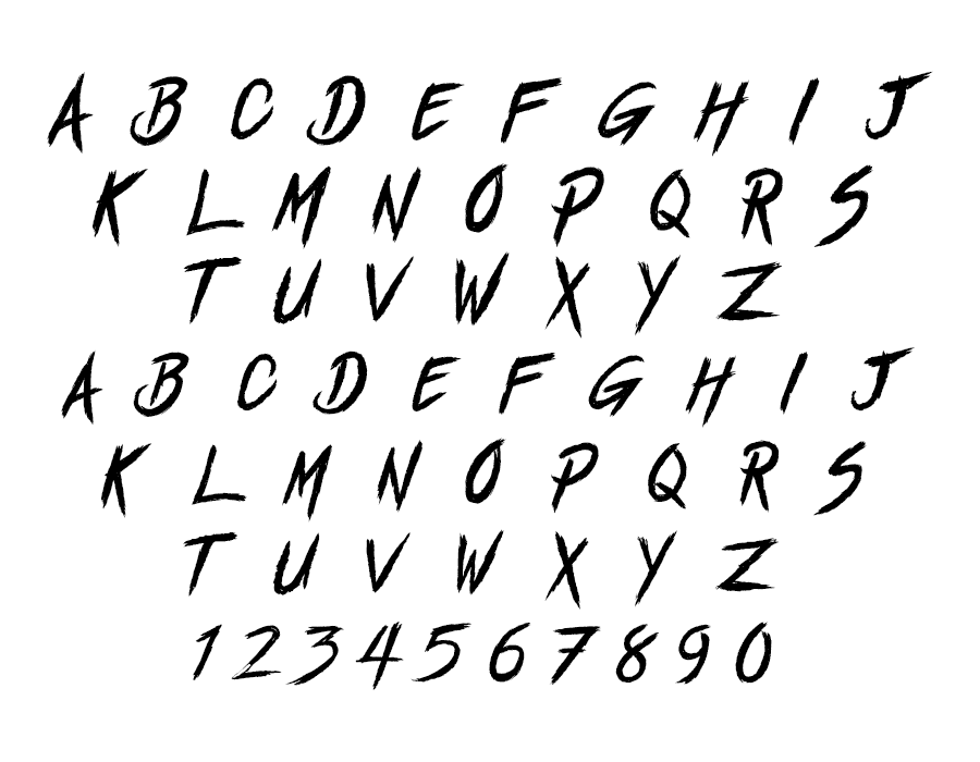 Street Fighter Font Preview